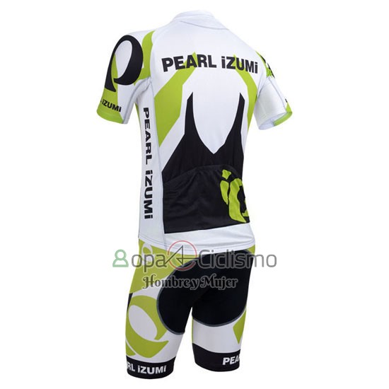 Pearl Izumi Ropa Ciclismo Culotte Corto 2013 Hombre Mangas Cortas Blanco y Verde